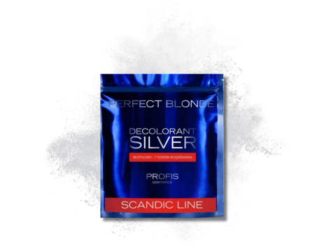 PROFIS SCANDIC LINE Silver bezpyłowy 7 tonowy rozjaśniacz do włosów | 500 g - 2